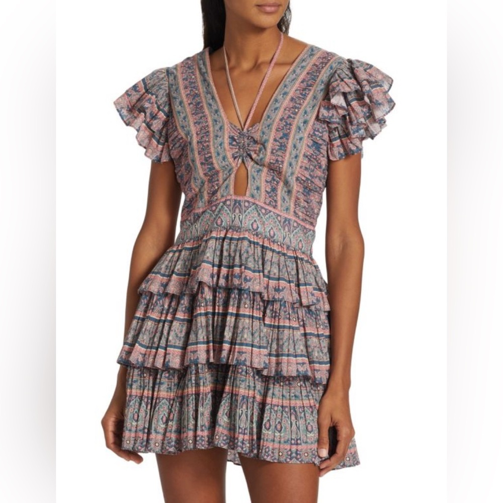 Sea New York Multicolor Ruffle Mini Dress